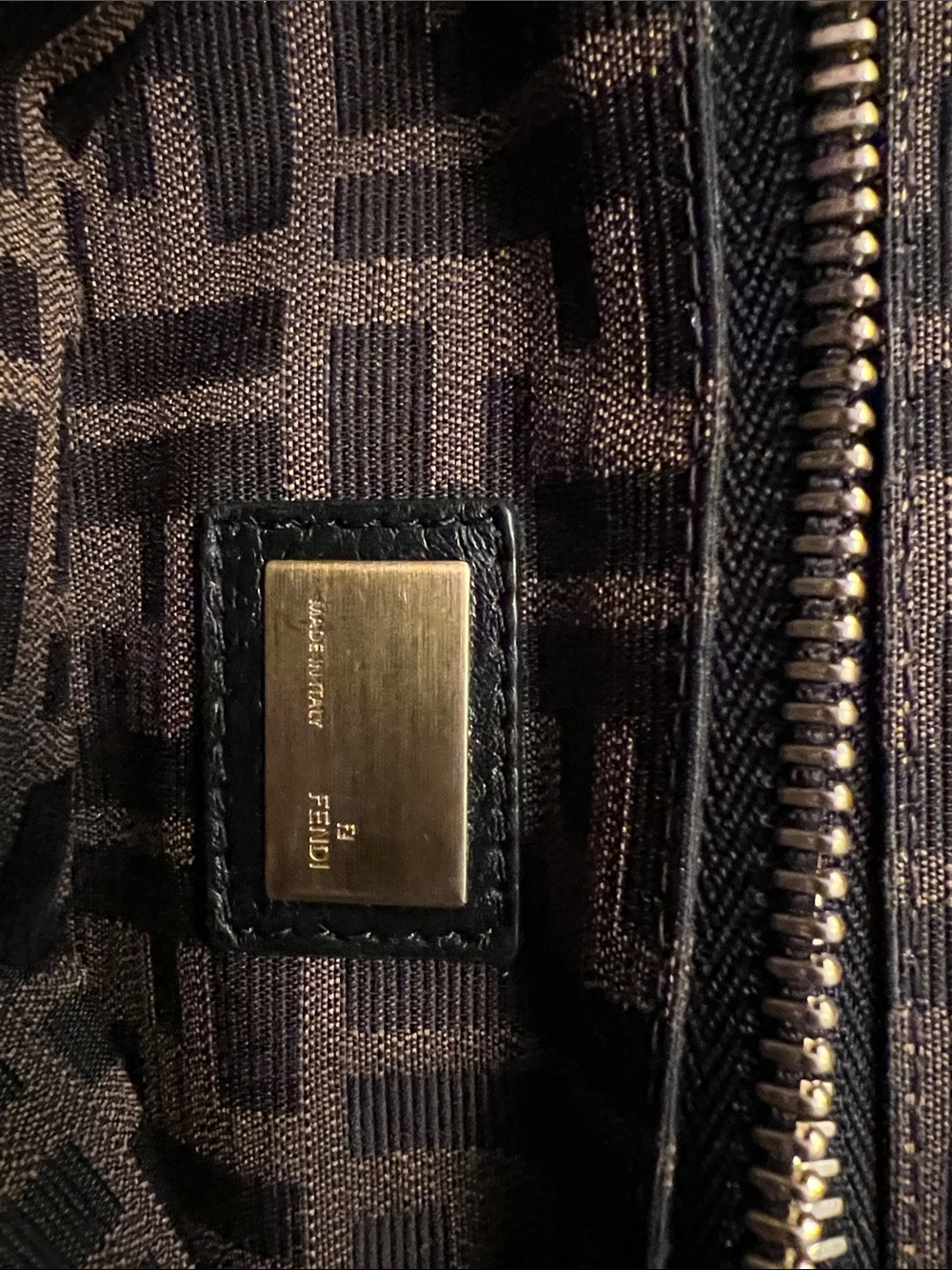 Fendi Black Leather Peek-a-Boo Top-Handle Satchel with Gold-Tone Hardware - Picture 6 of 8